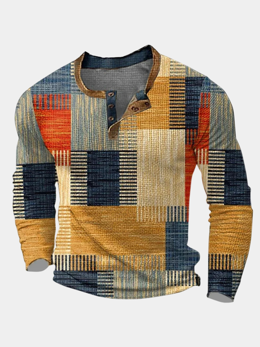 Danoir Paris™ | CHEMISE PATCHWORK COLORÉE POUR HOMME