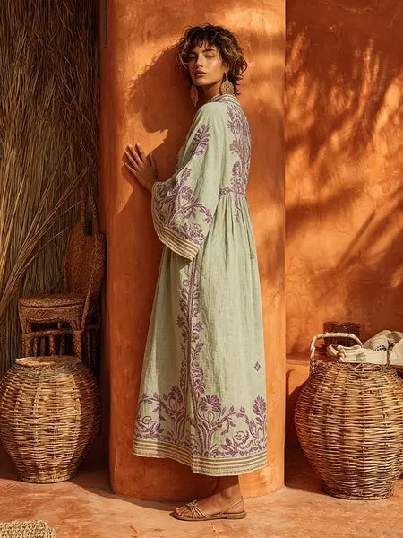 jasmine | Robe brodée souple pour femmes