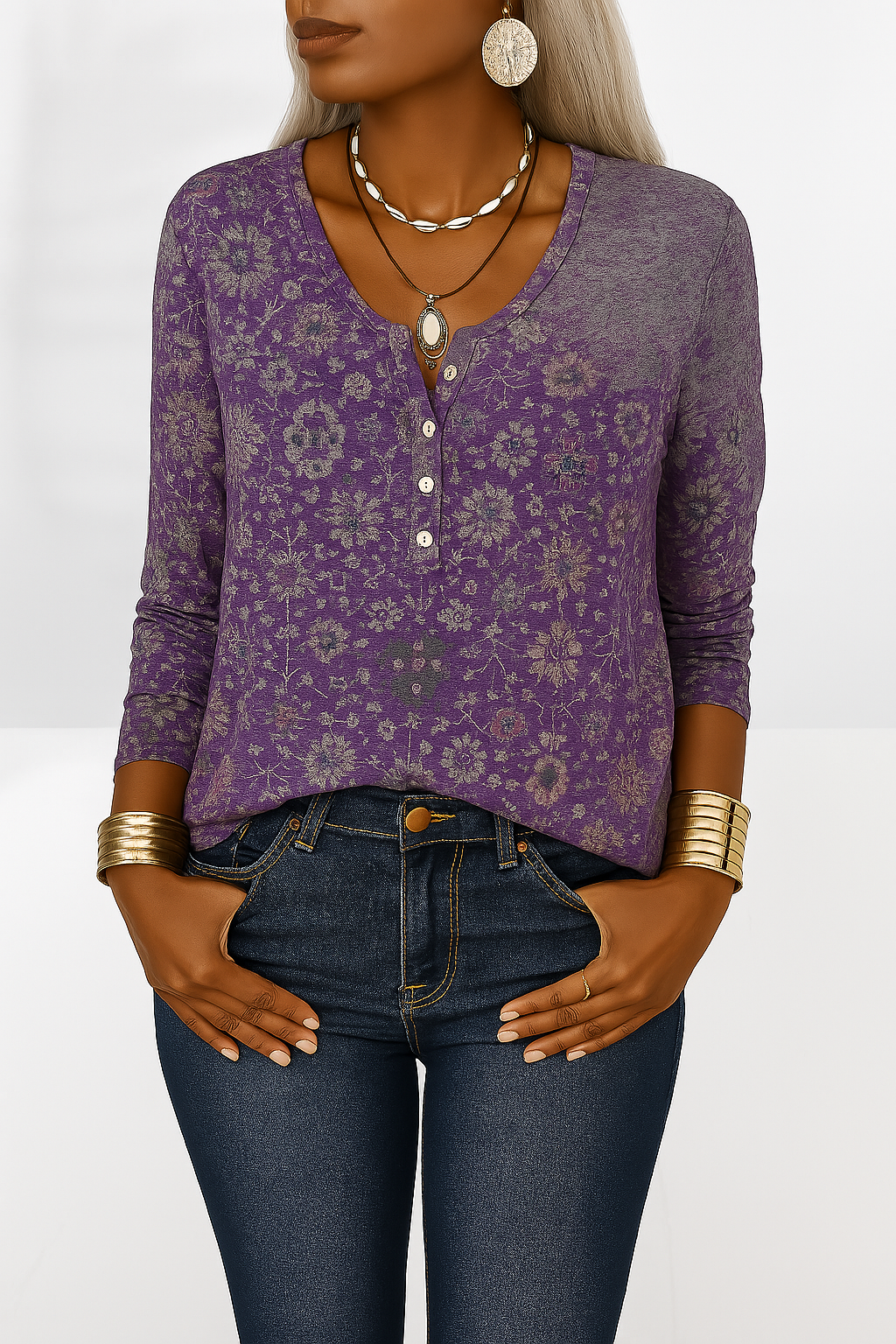 Alina - Blouse Bohème Élégante