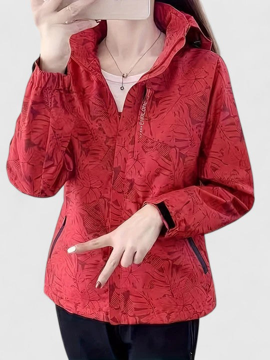 Thanyelle Elegant Botanical Rain Jacket