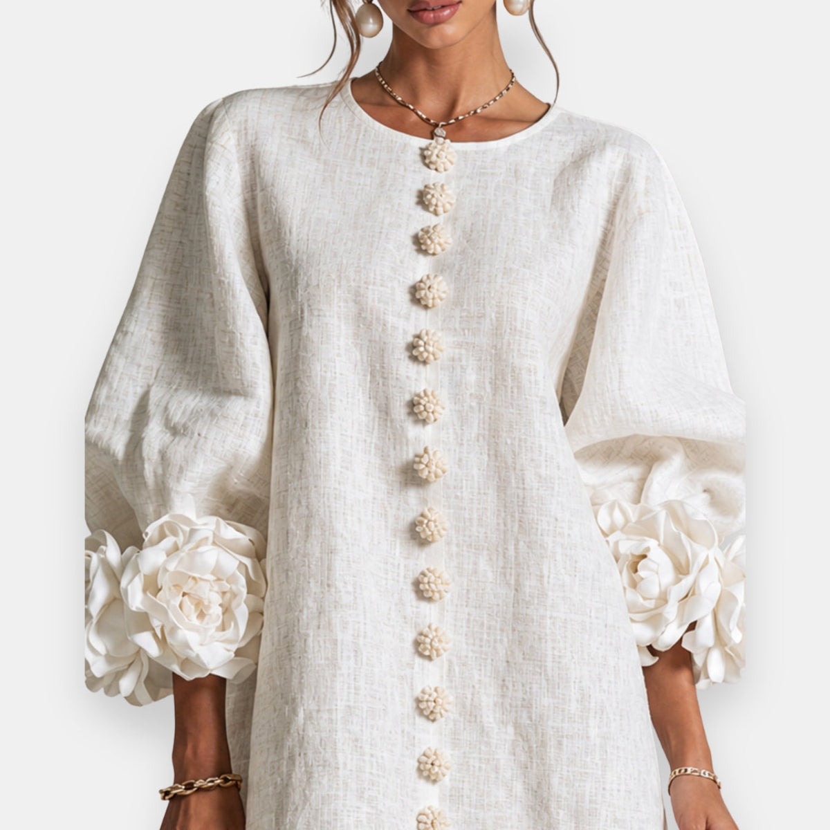 Marcelle Raised Floral Dress