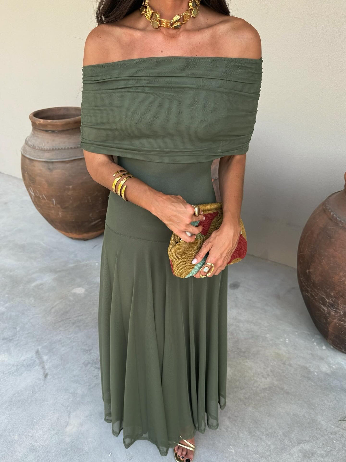 Simba Elegant Dress in Silk Tulle