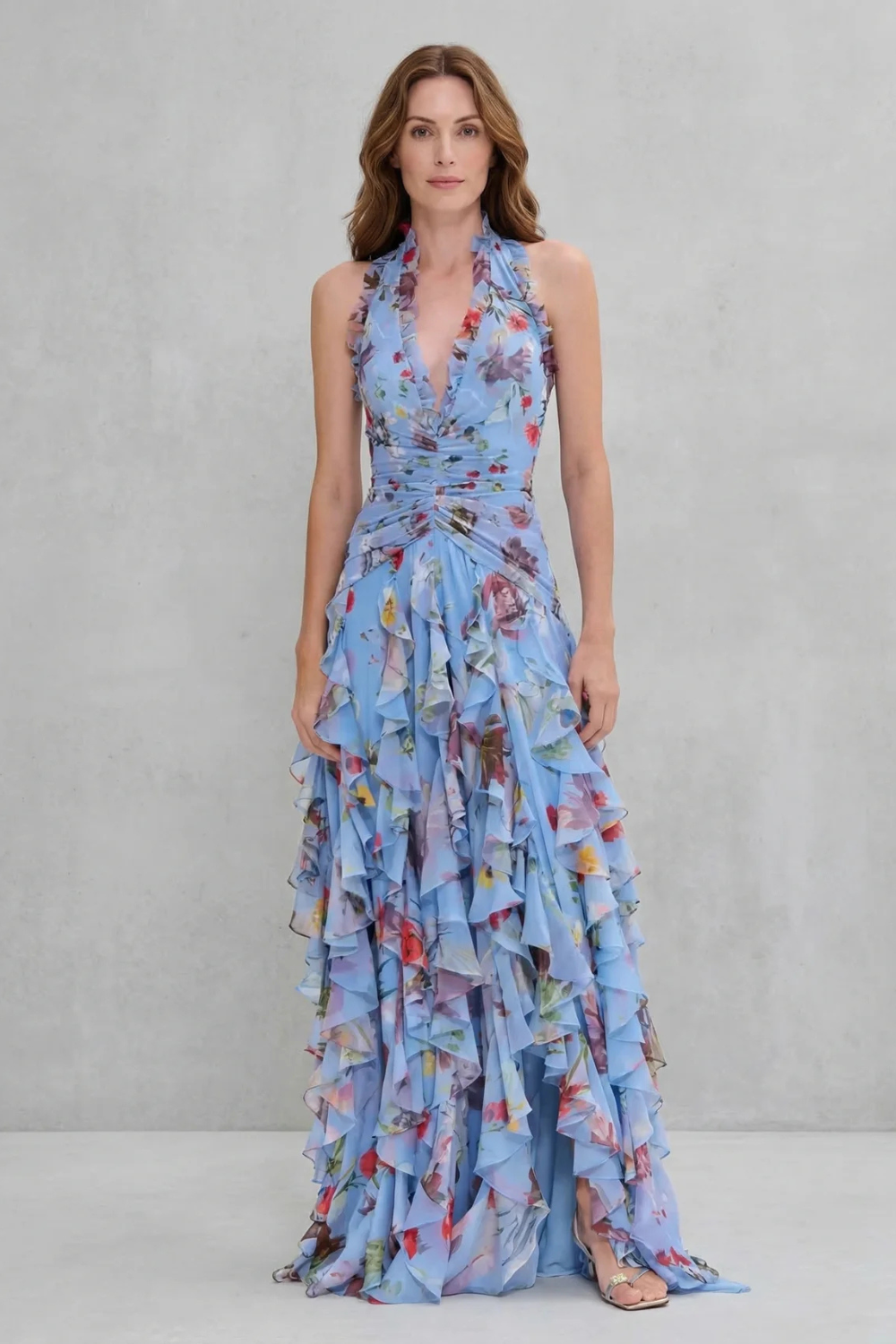 Elegant Long Halter Dress