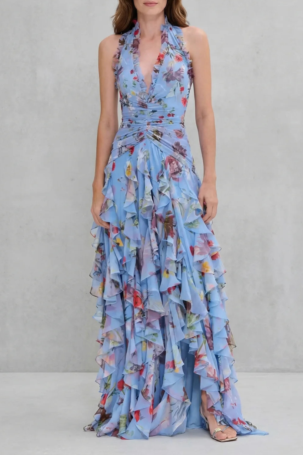 Elegant Long Halter Dress