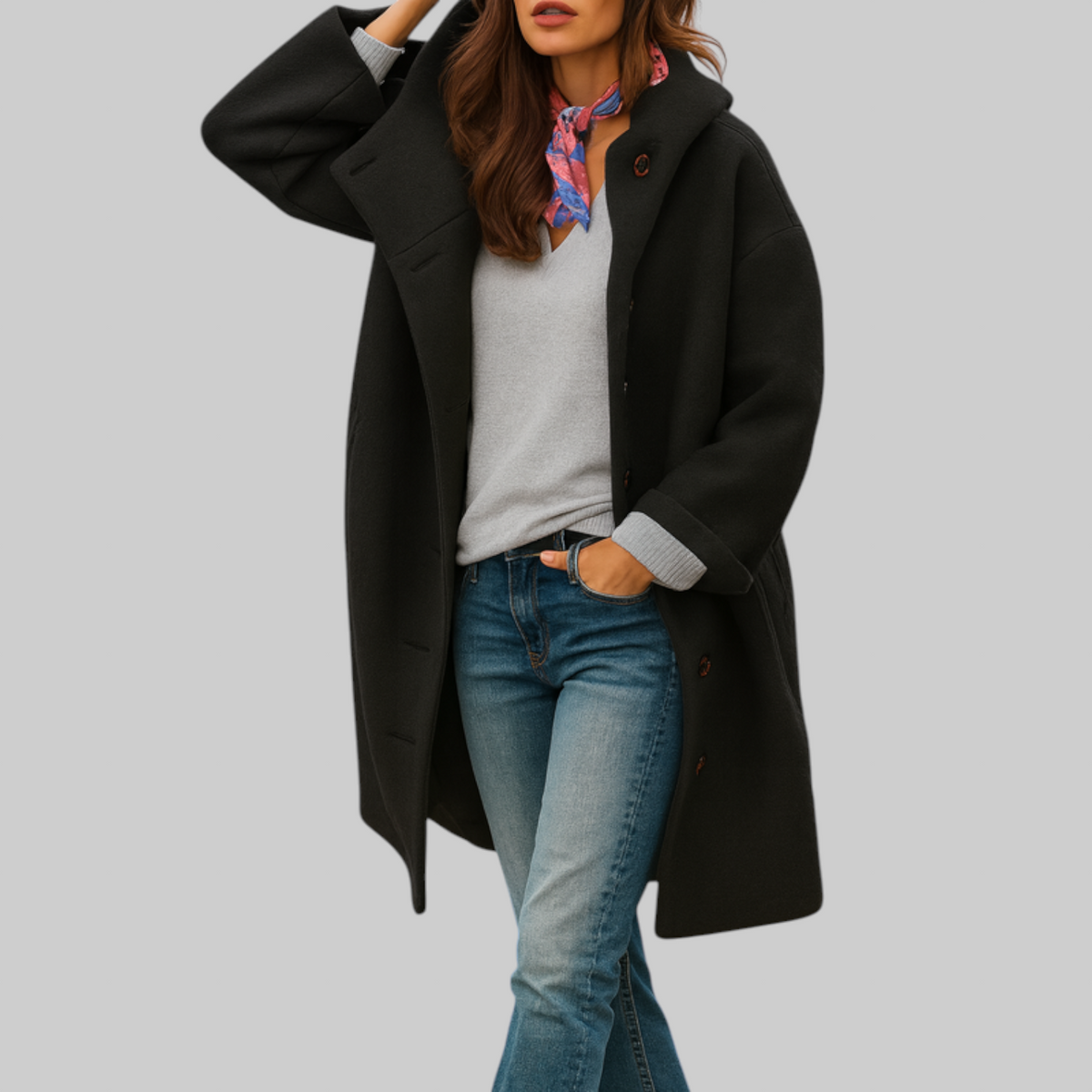 Freja Comfy Mid-Length Everyday Coat