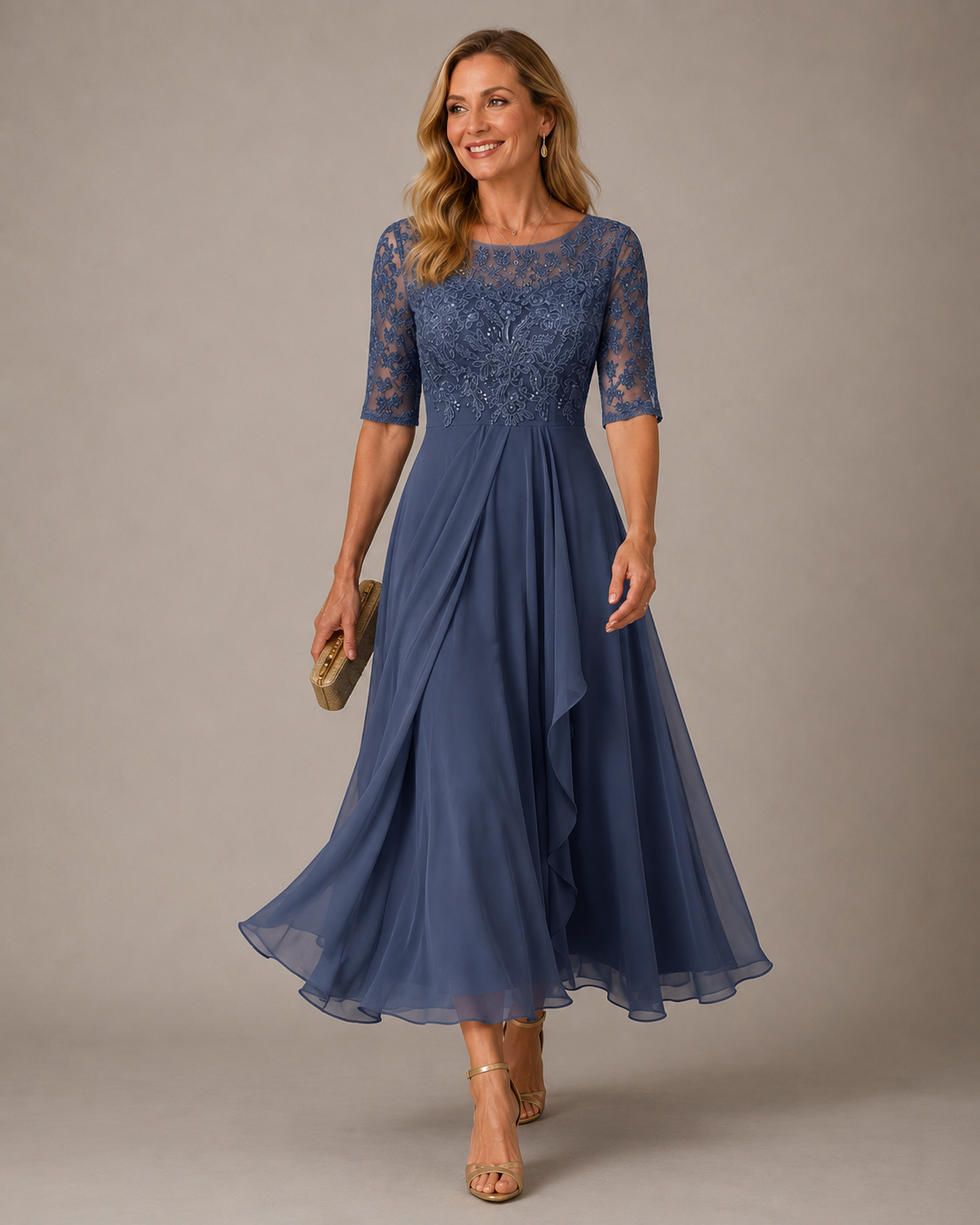 Rosa Lace Midi Dress
