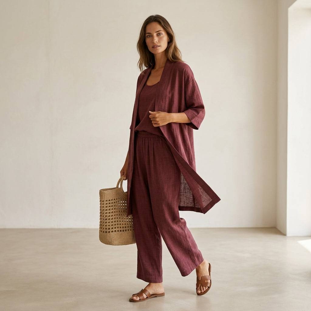 Isabela™ | Ensemble de lin élégant et sophistiqué