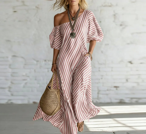 Alexia | Striped Maxi Dress for Women