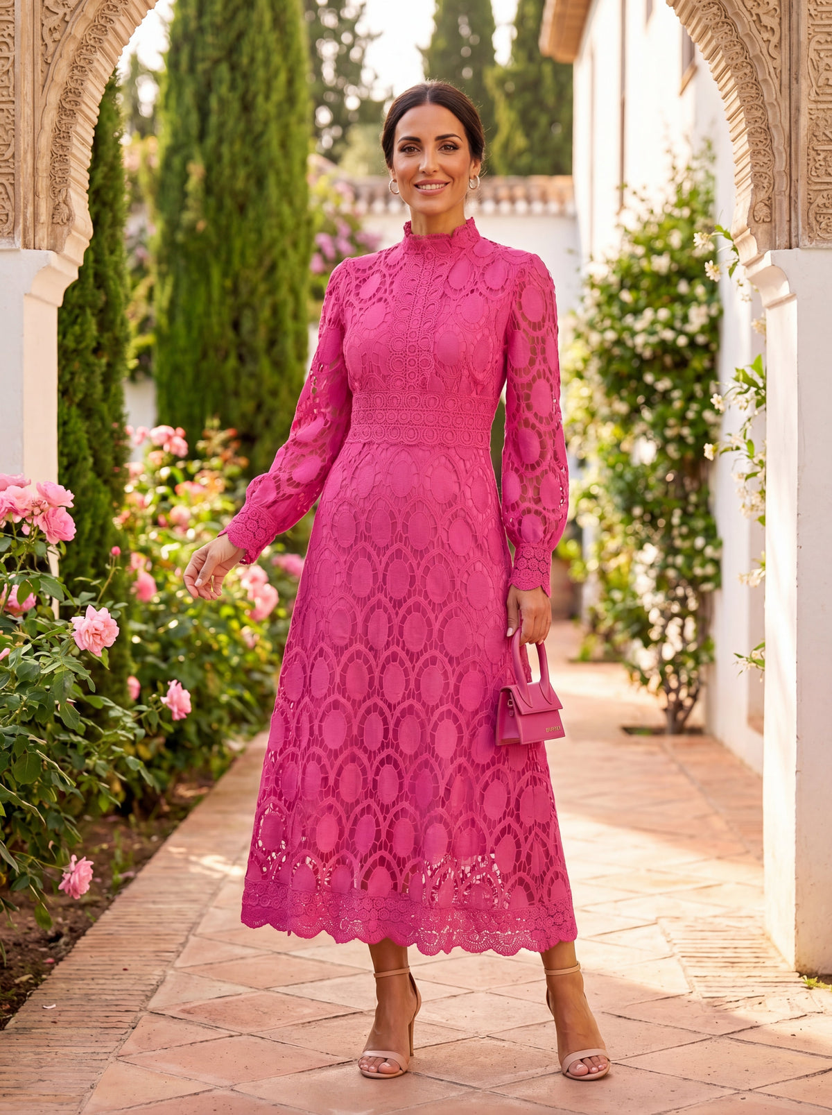 Carmona Elegant Silk Dress