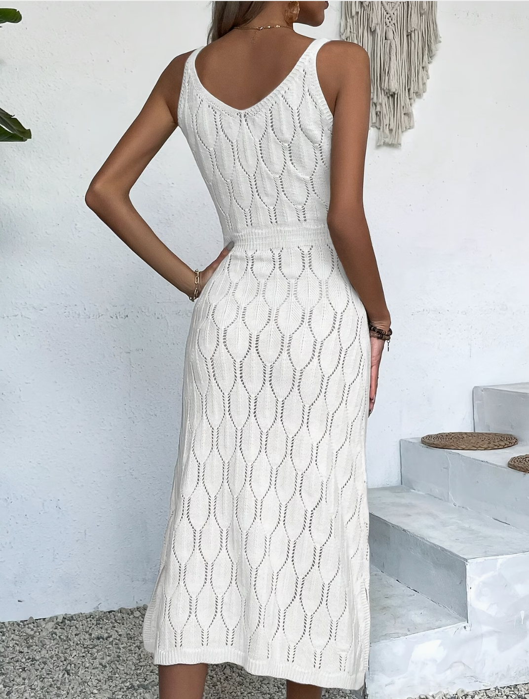 Aletta | Sleeveless Cape-Style Maxi Dress
