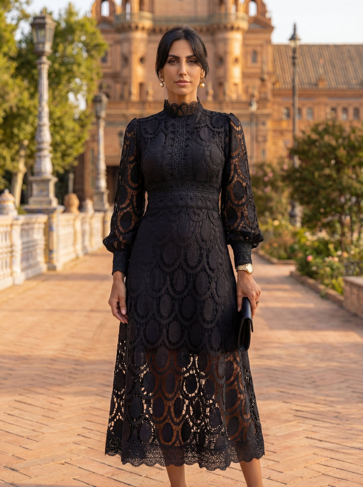 Carmona Elegant Silk Dress