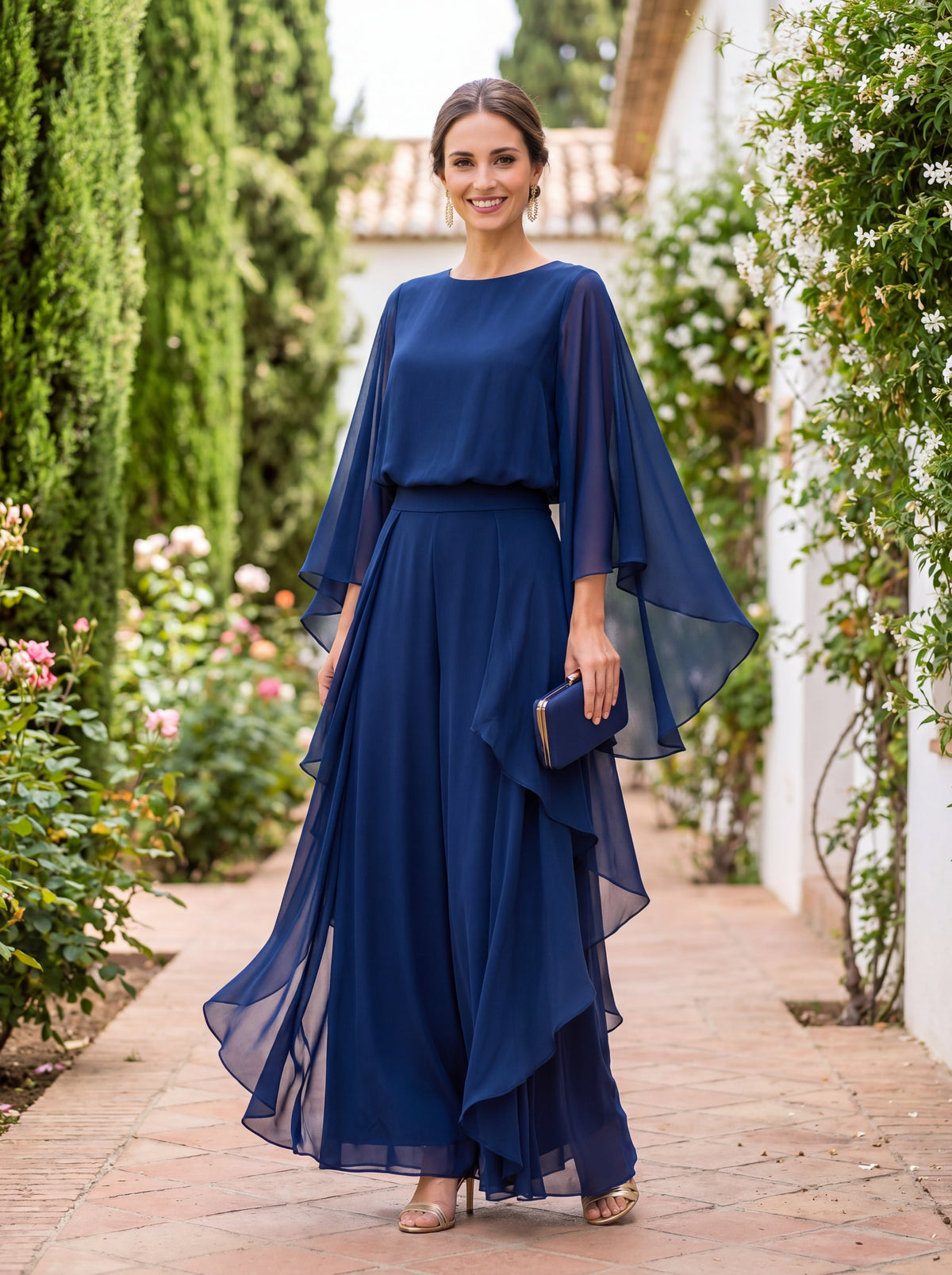 Lázaro Two-Piece Set in Elegant and Refined Crêpe