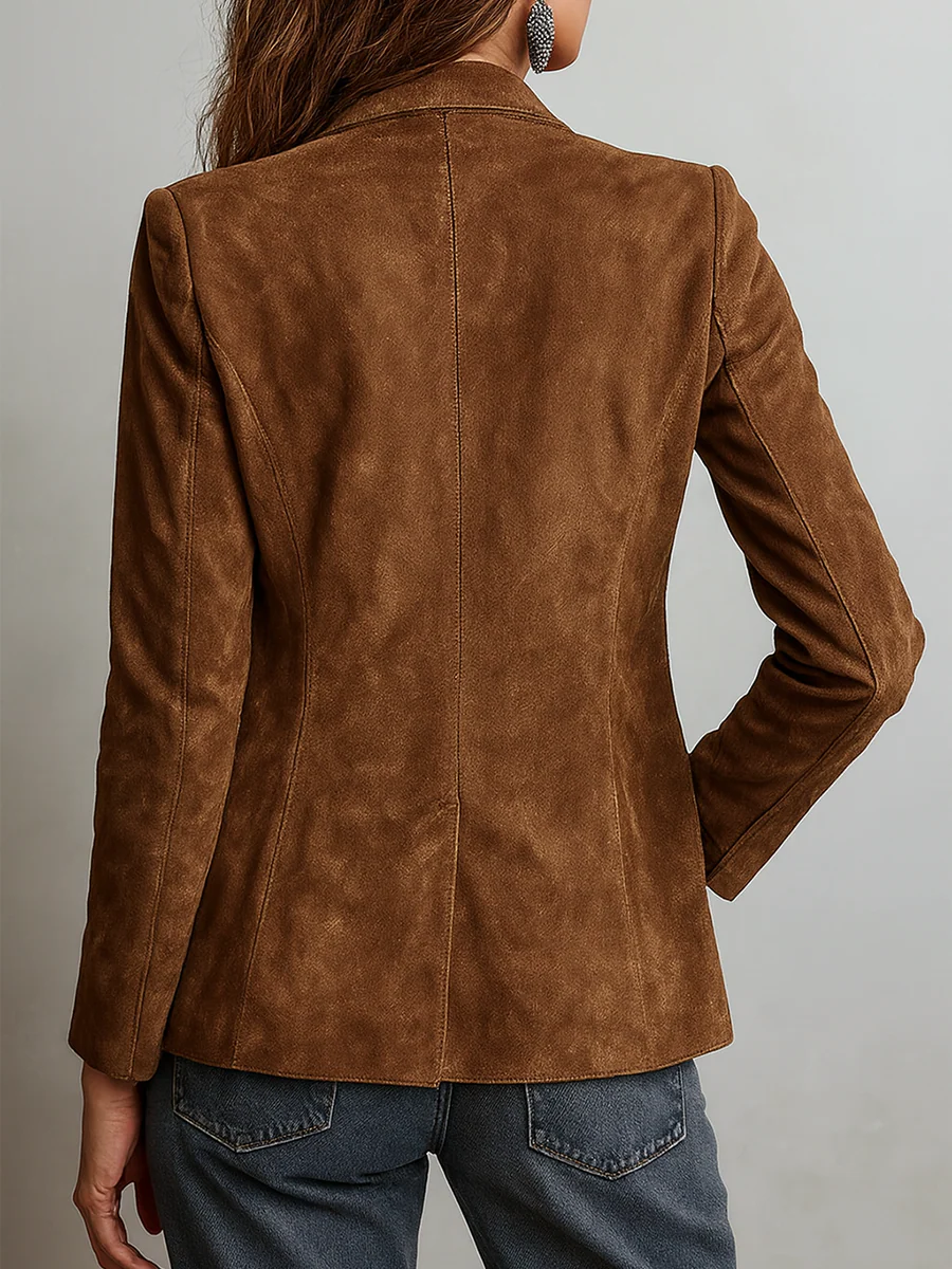 Marcelle Vintage Brown Blazer