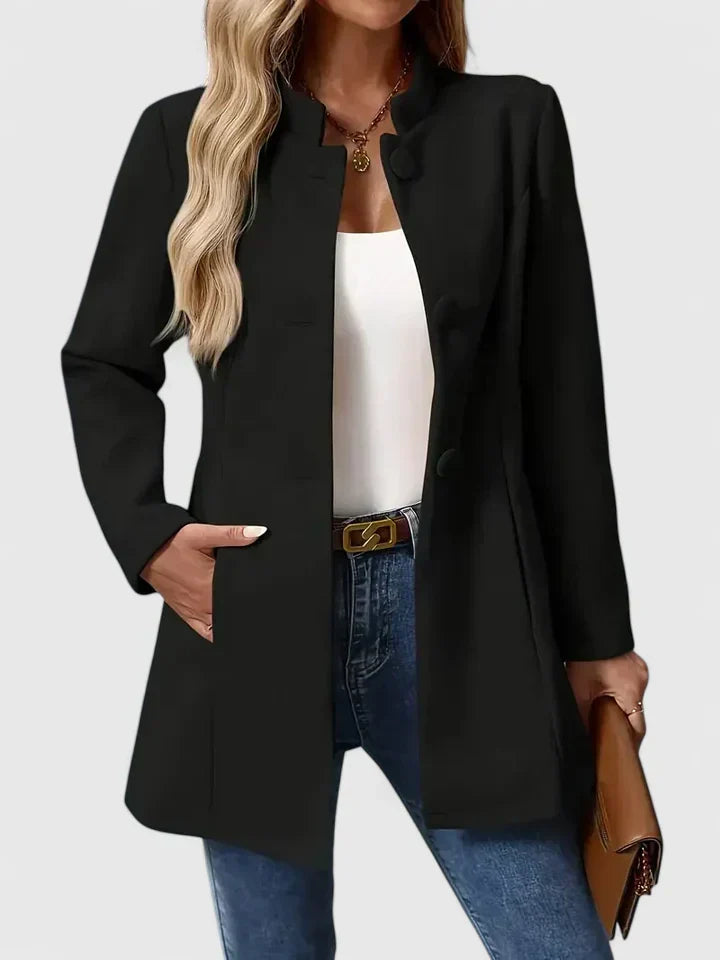 Carmelyssa Elegant Collarless Jacket