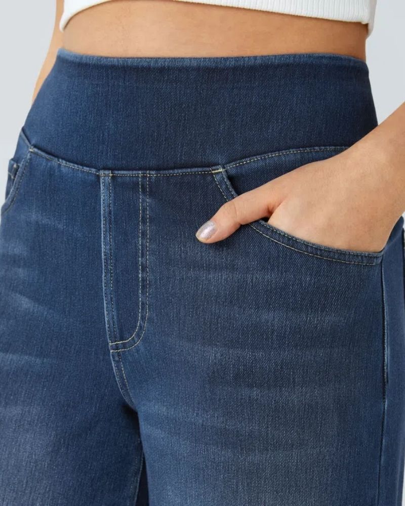 Ainsley - Jeans À Jambe Large Confortables