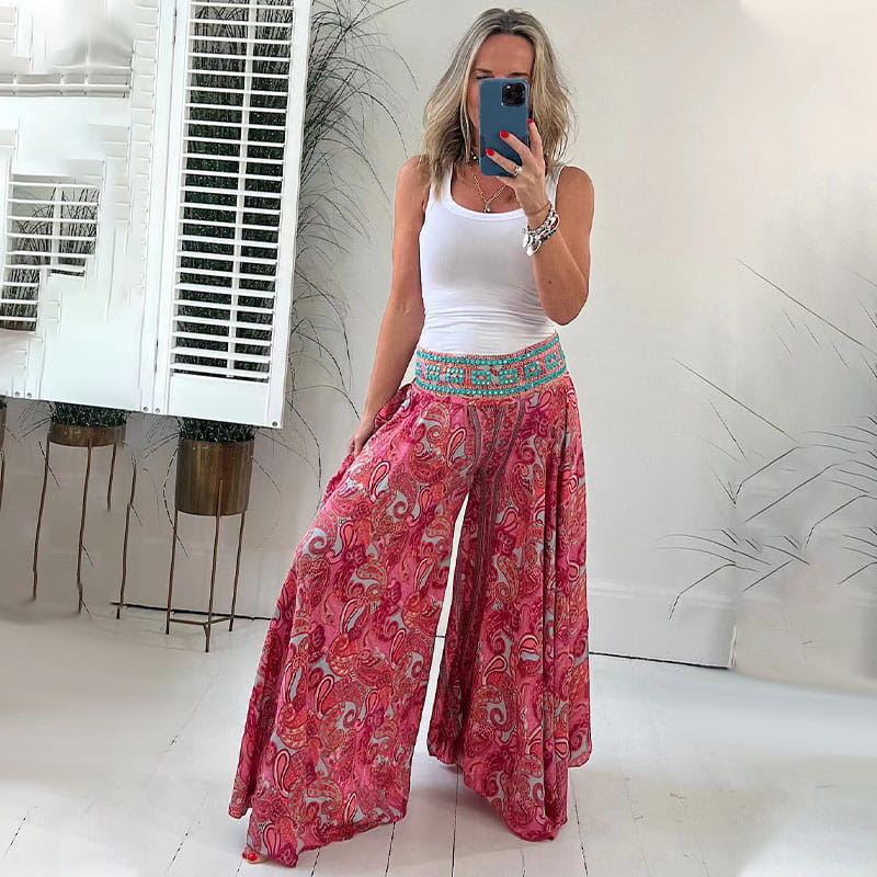 Reagan - Pantalon Boho Chic Léger