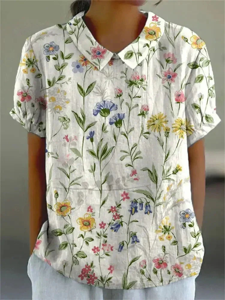 Sofia Elegant Floral Shirt