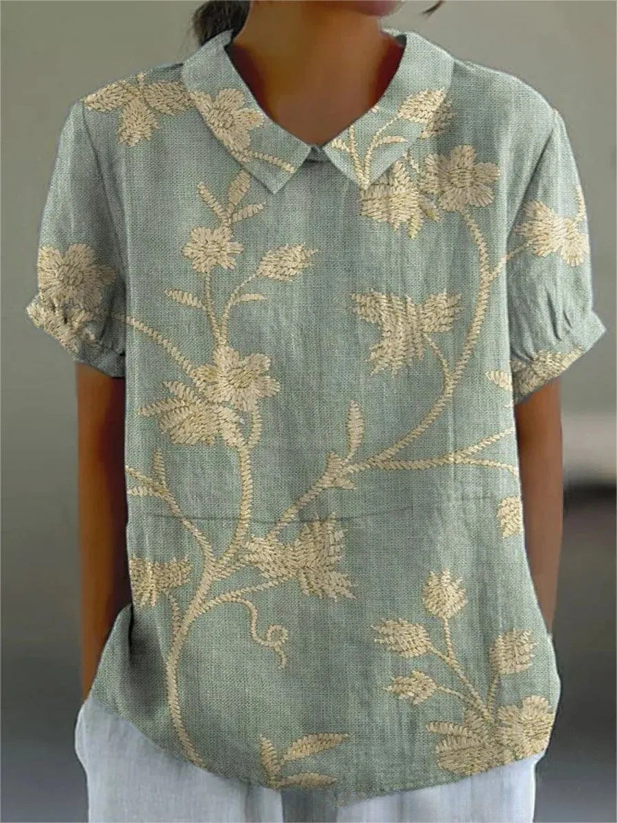 Sofia Elegant Floral Shirt