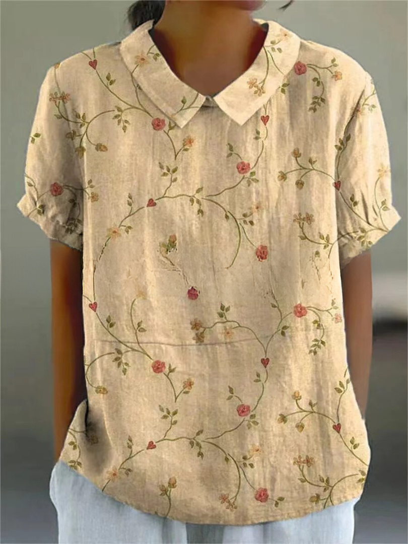 Sofia - Chemise Fleurie Élégante