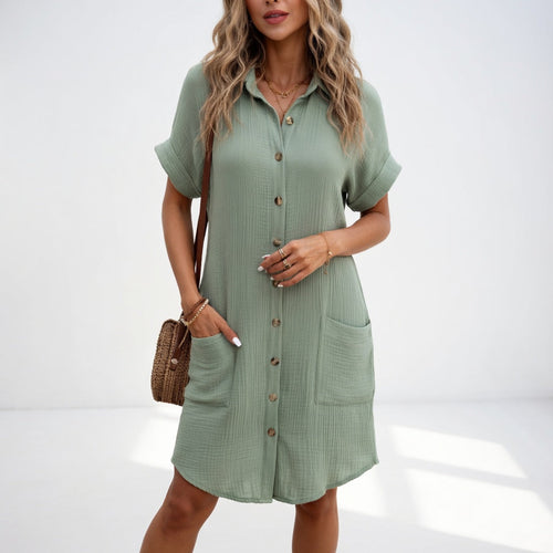Béatrice Elegant Shirt Dress