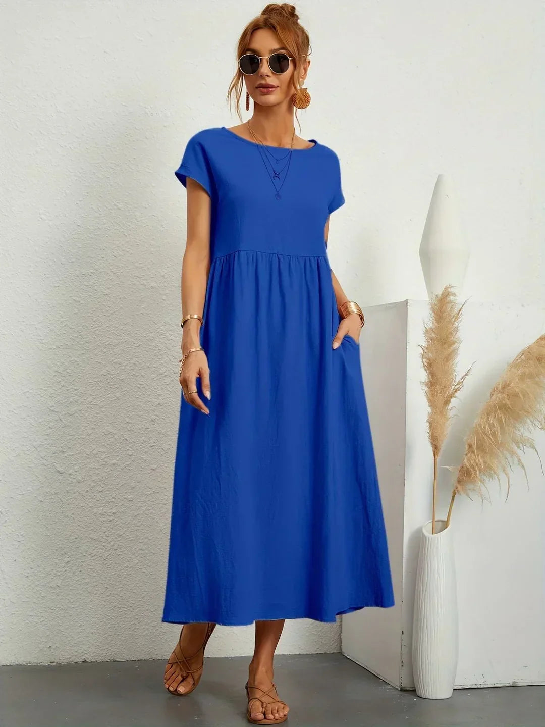Gabrielle Flowy Midi Dress