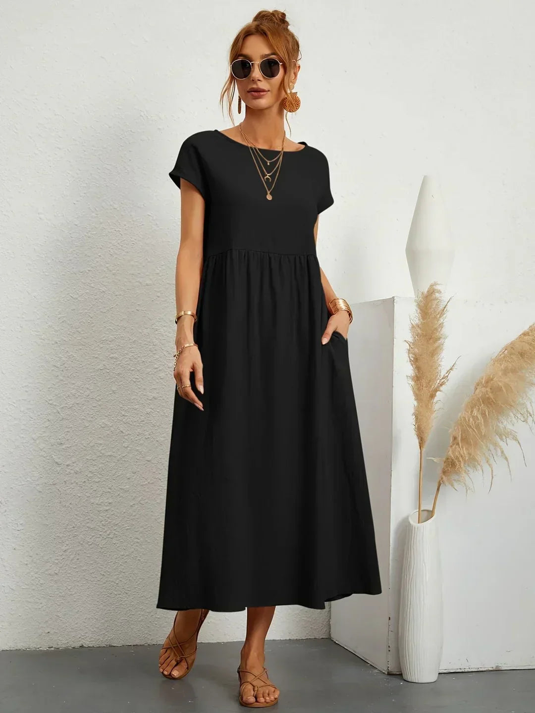 Gabrielle Flowy Midi Dress