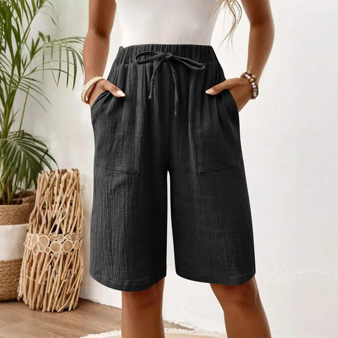 Sienna - Short en coton et lin