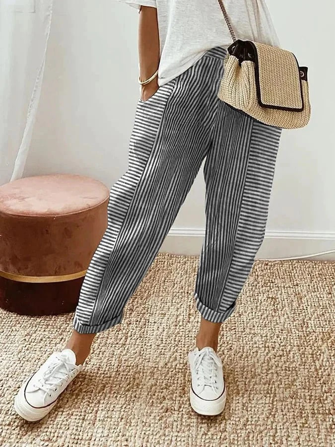 Lore - Pantalon Rayé Lore