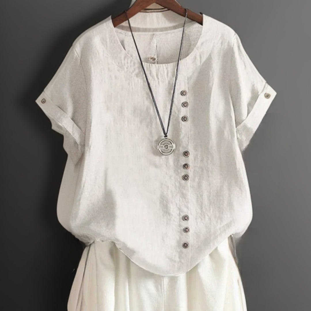 Isla - Chic T-Shirt avec boutons