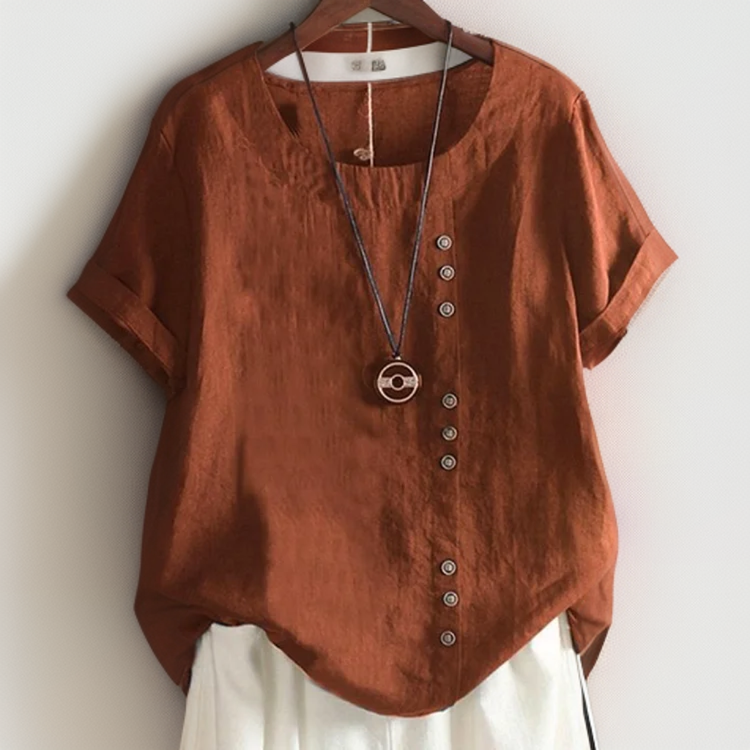 Isla - Chic T-Shirt avec boutons