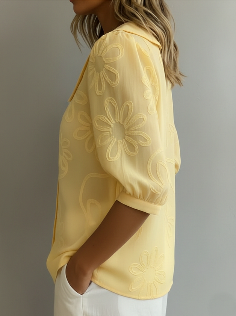 Sara - Blouse Confortable Fleurie