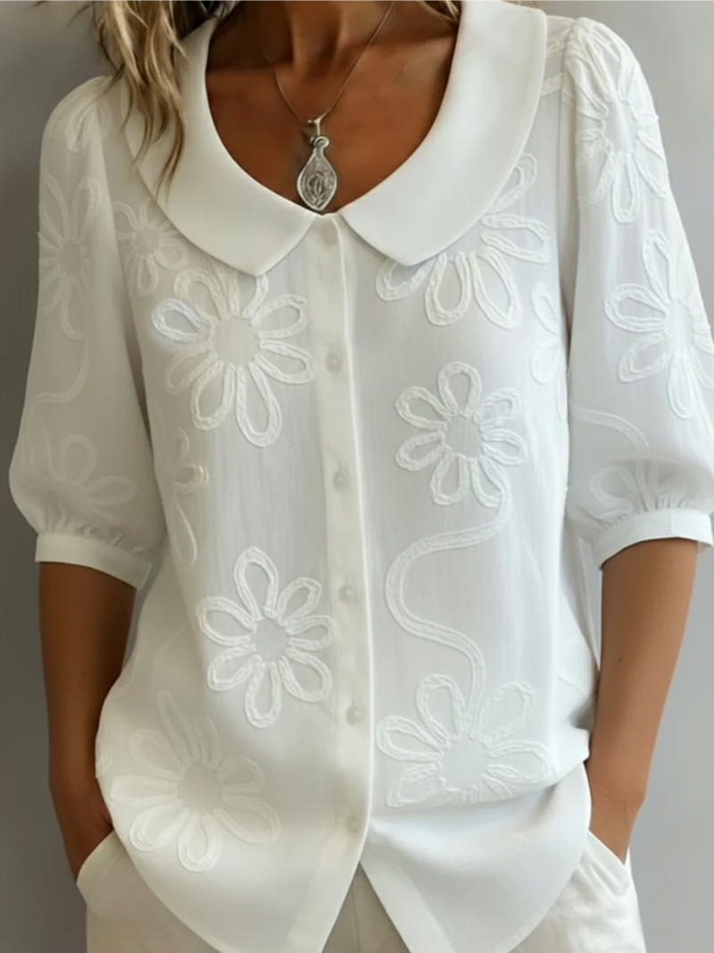 Sara - Blouse Confortable Fleurie