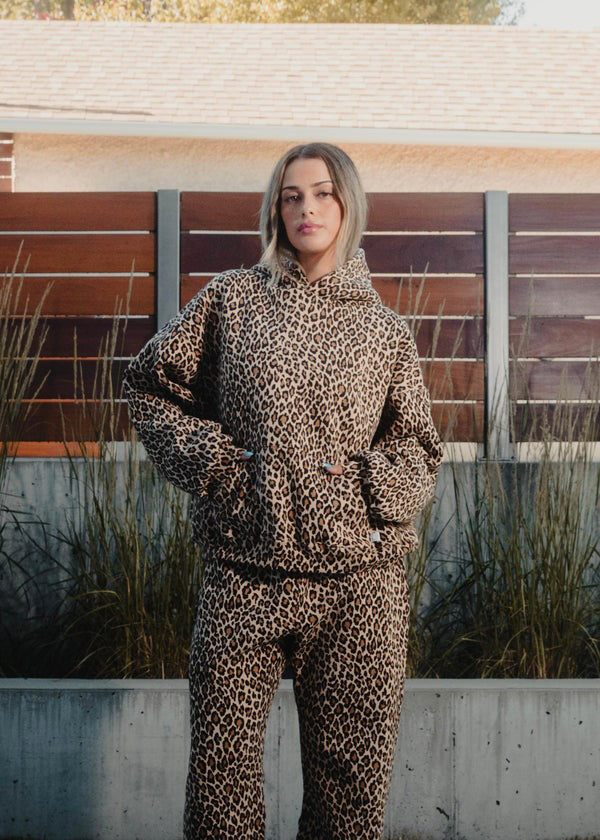 Noémie - Sweat à Capuche Léopard Chic