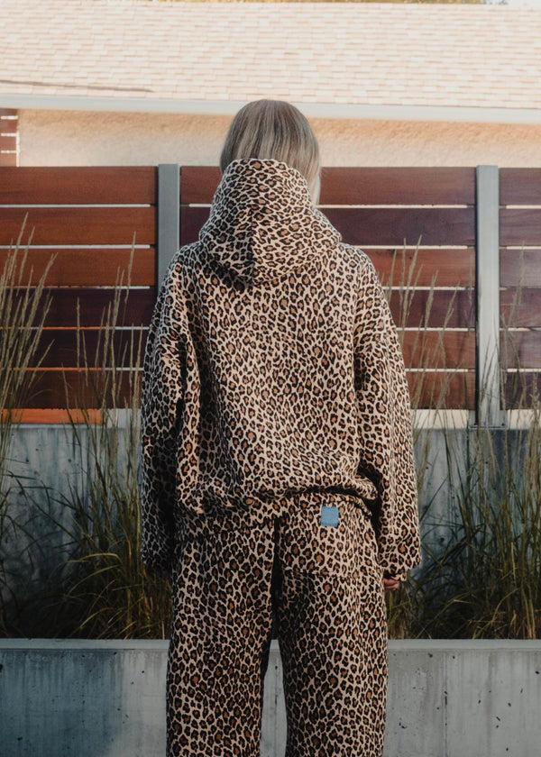 Noémie - Sweat à Capuche Léopard Chic