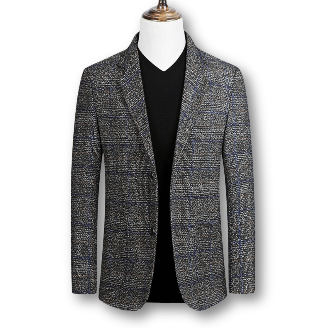 Danoir Paris™ | Blazer Élégant et Tissu Écossais