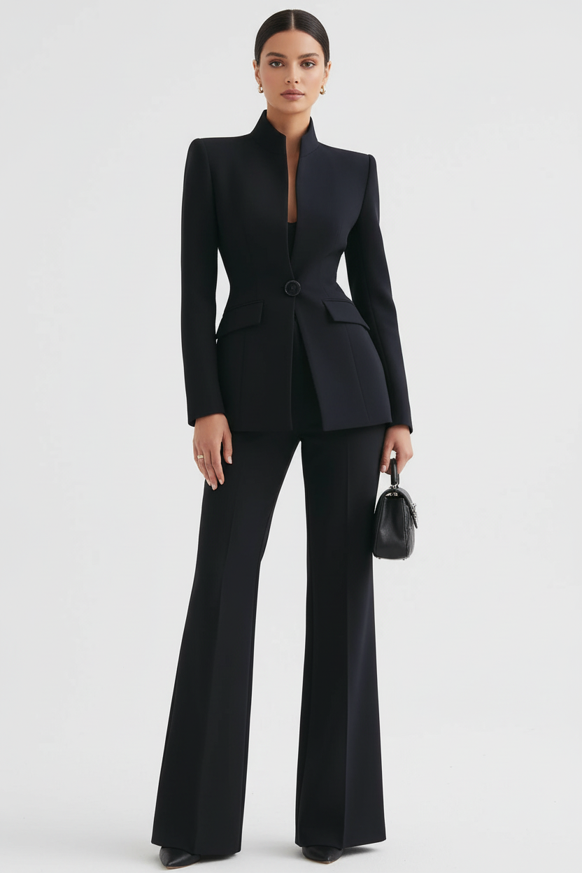 Gia Blazer & Palazzo Pants Set