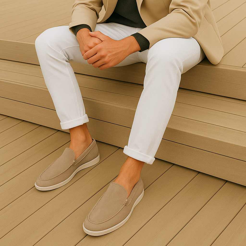 Danoir Paris™| Mocassins élégantes Nové – Daim Premium