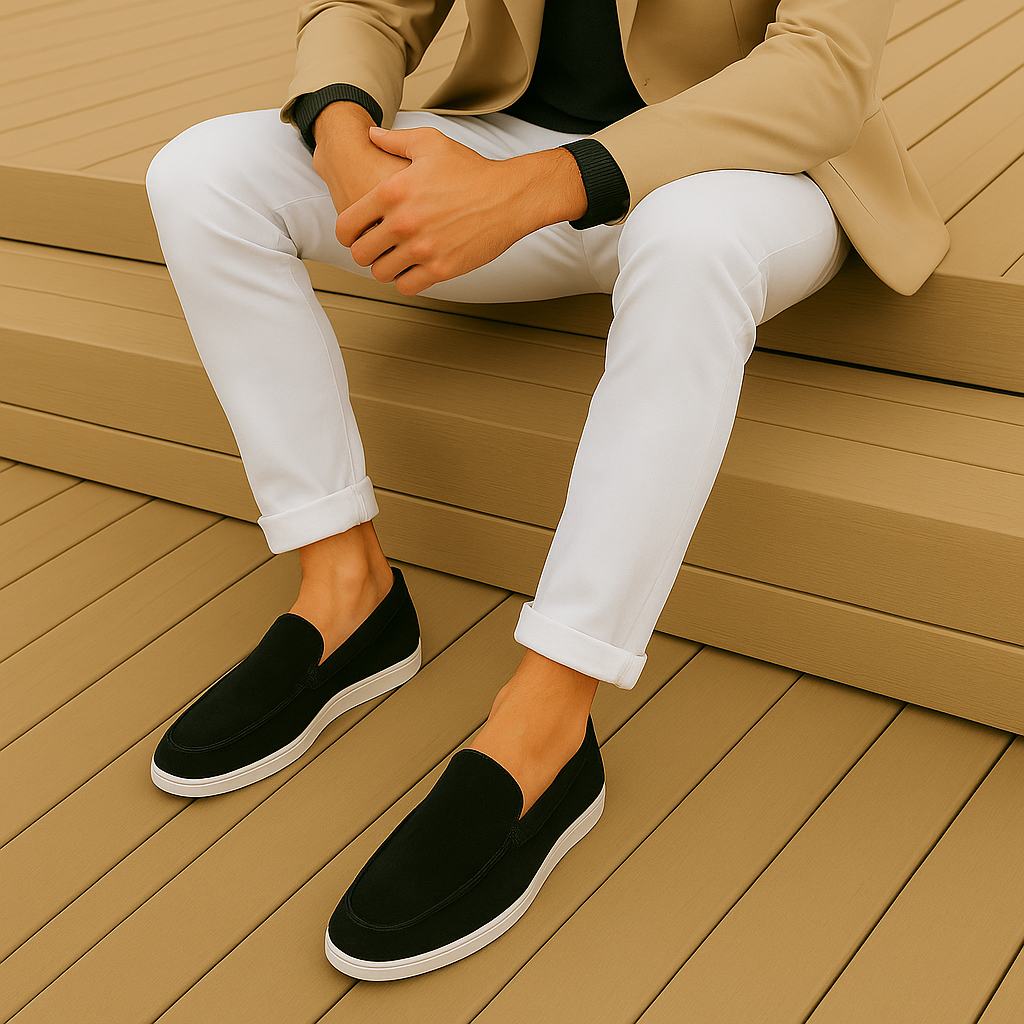 Danoir Paris™| Mocassins élégantes Nové – Daim Premium