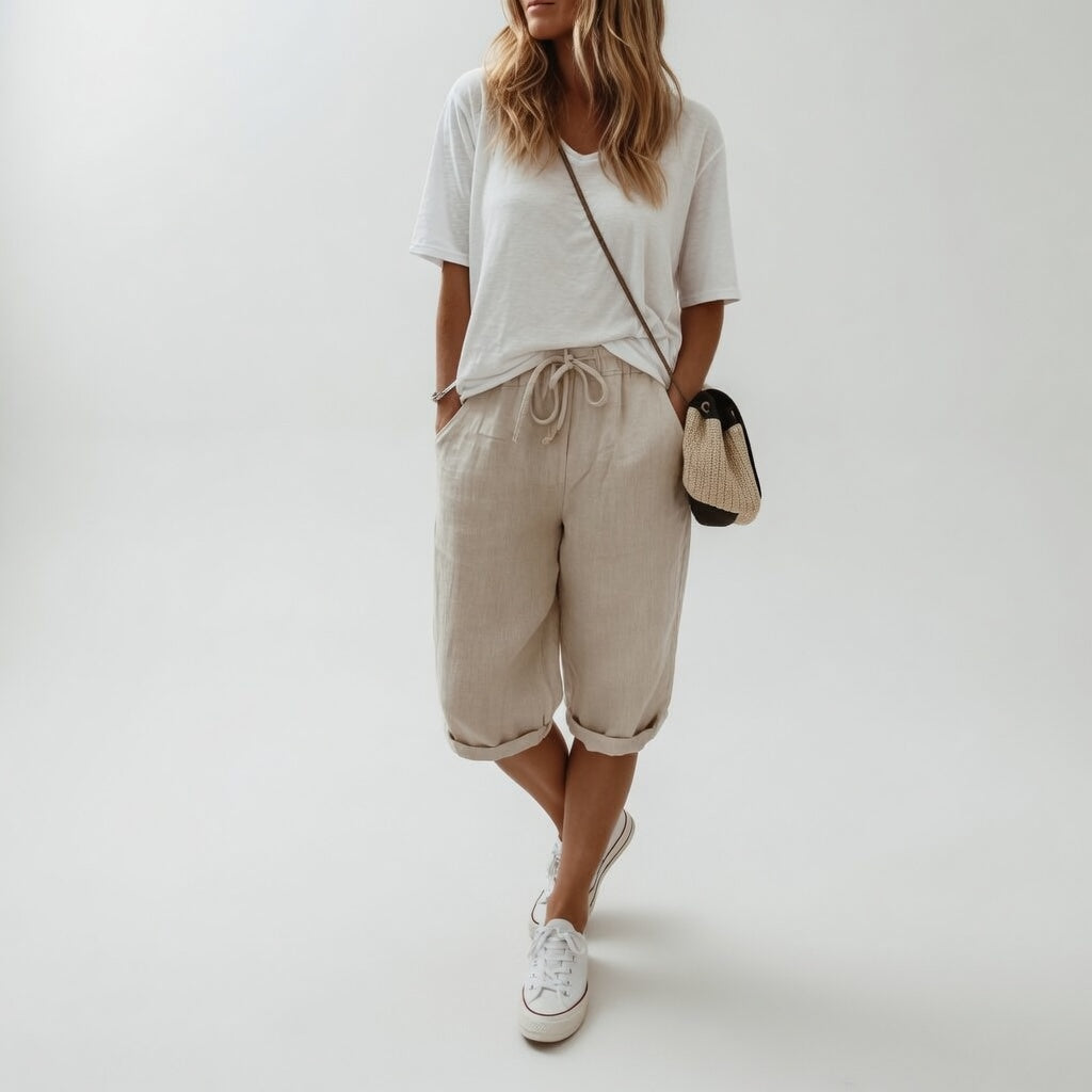 Fernande Relaxed Cotton Bermuda Shorts