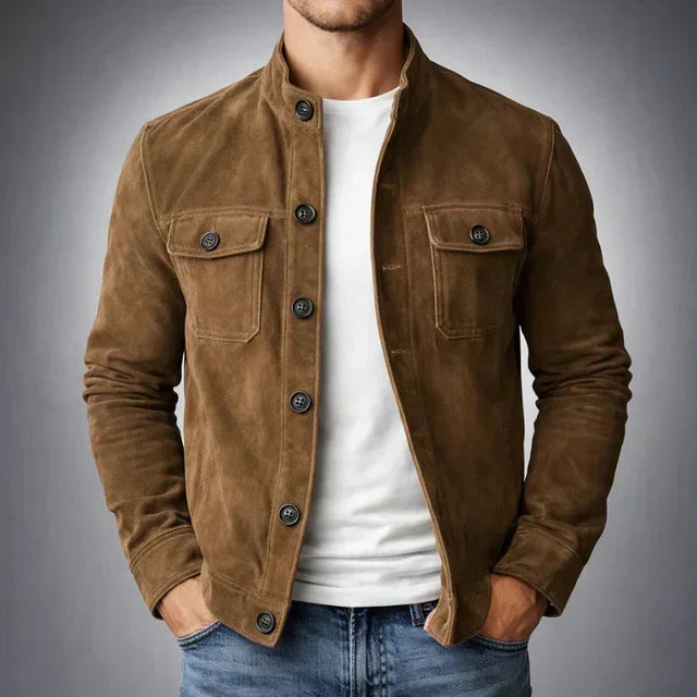 Danoie Paris| Veste en daim boutonnée