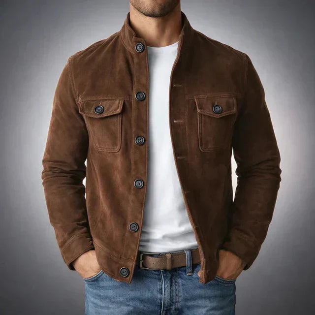 Danoie Paris| Veste en daim boutonnée