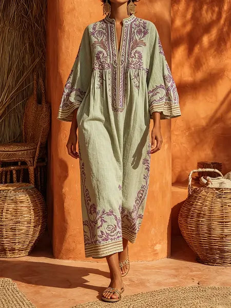 jasmine | Robe brodée souple pour femmes
