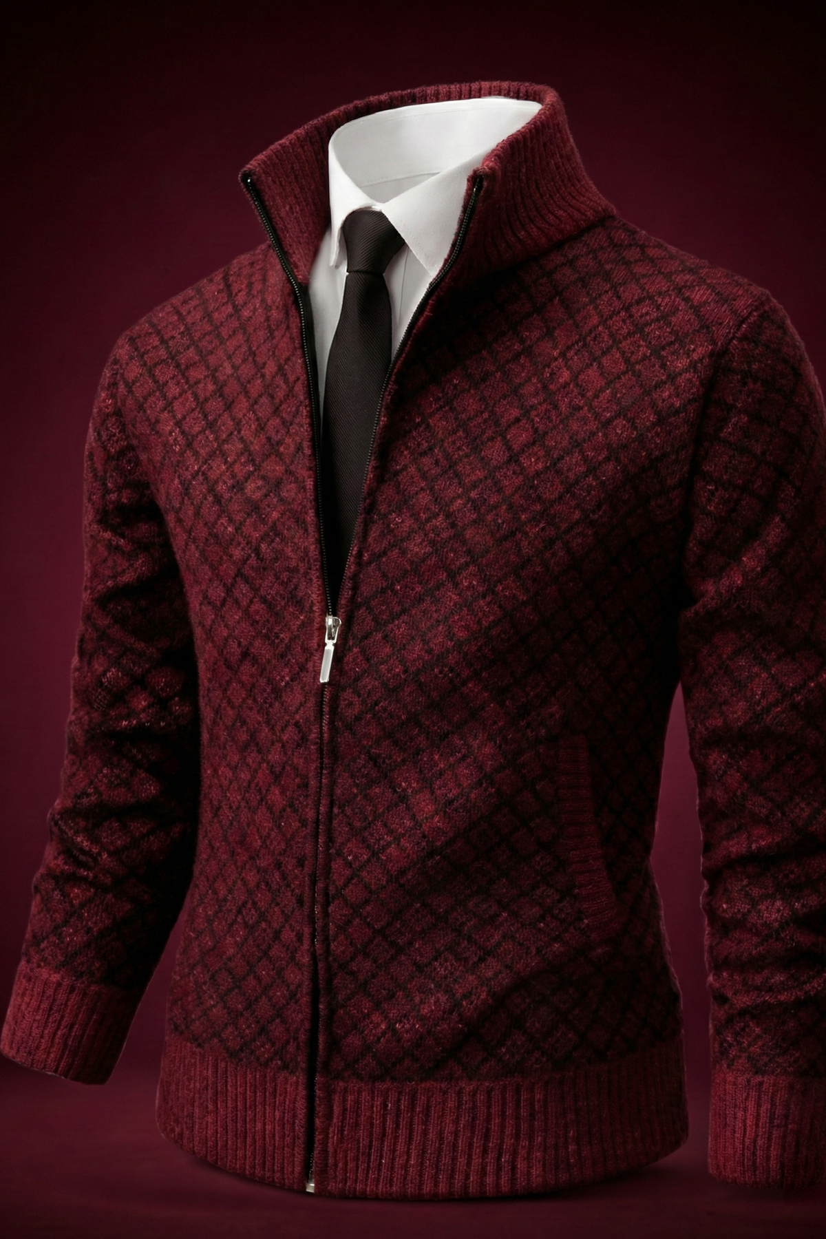 Oliver Luxe Casual Zip Cardigan