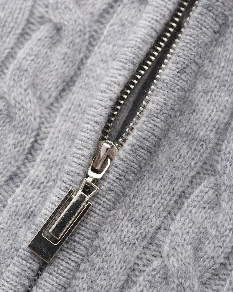 100% Woven Cashmere Half-Zip