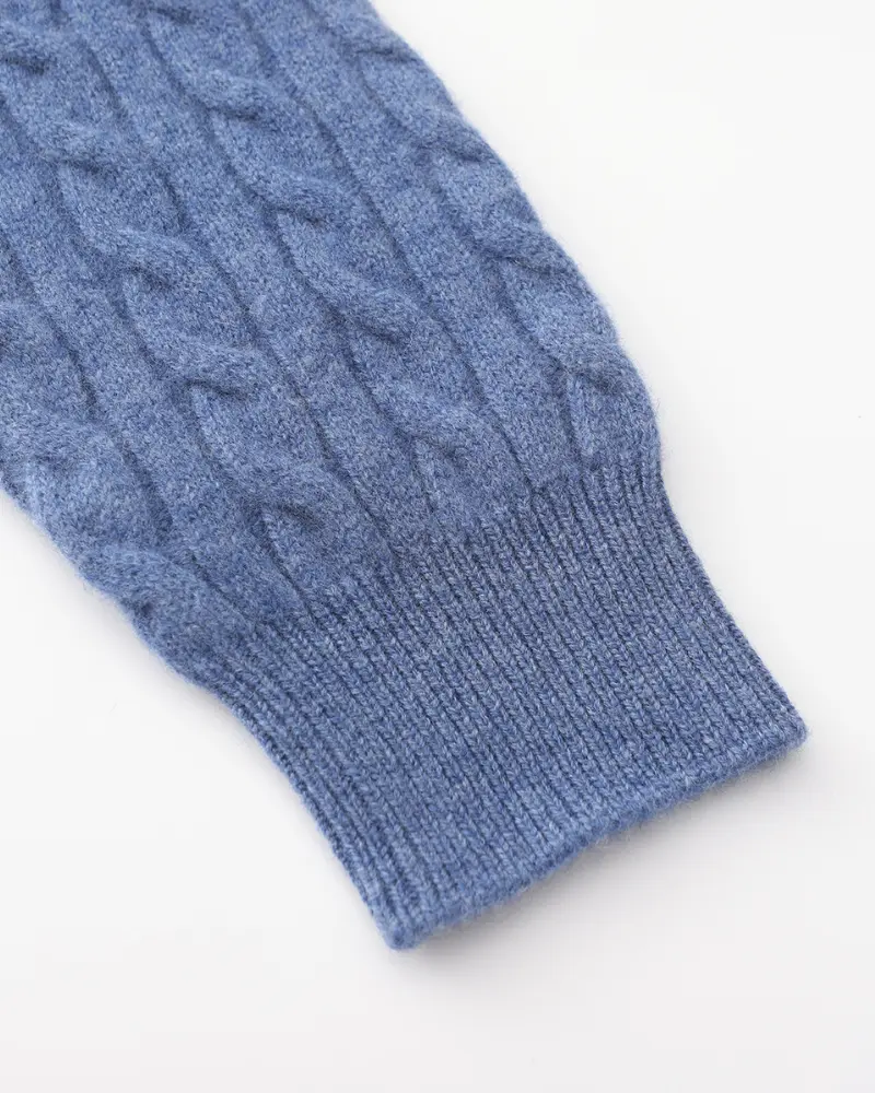 100% Woven Cashmere Half-Zip