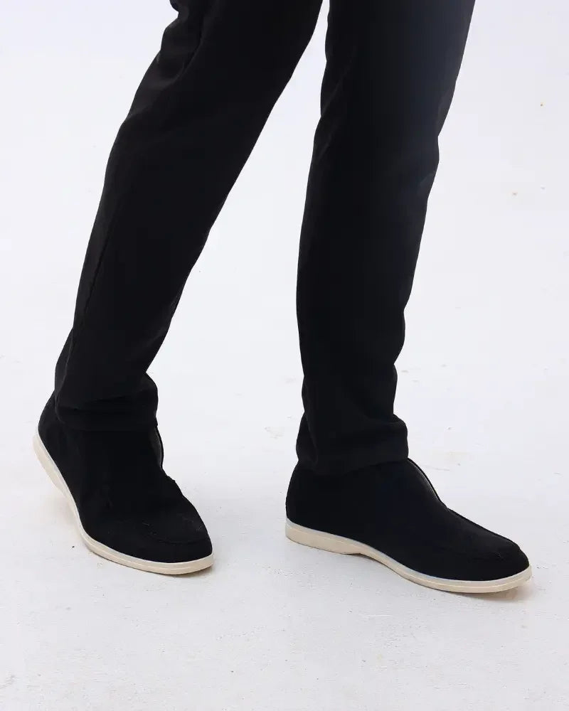 Mocassins hauts en daim Old Money