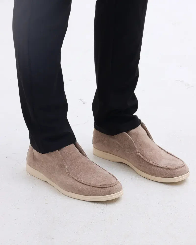 Mocassins hauts en daim Old Money