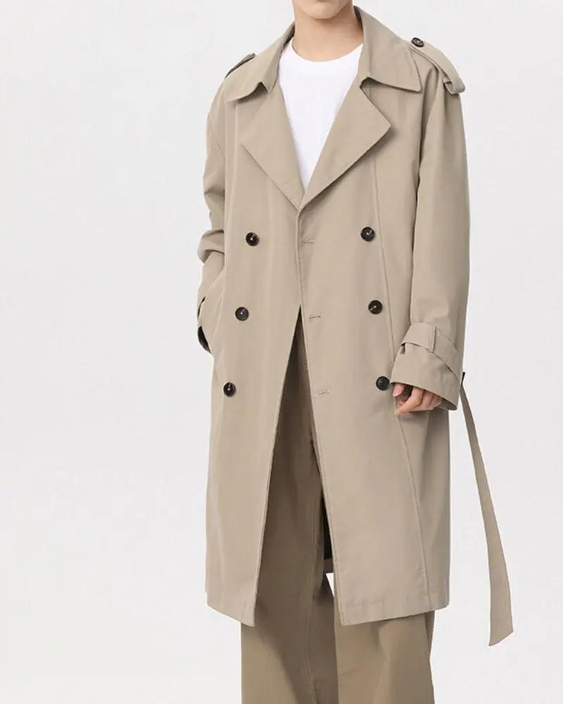 Manteau de Trench Double-Bouton Classique