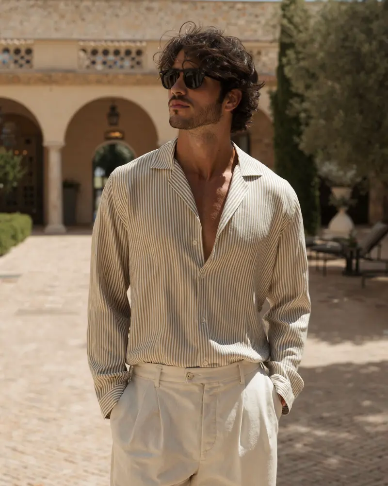 Chemise rayée pour homme