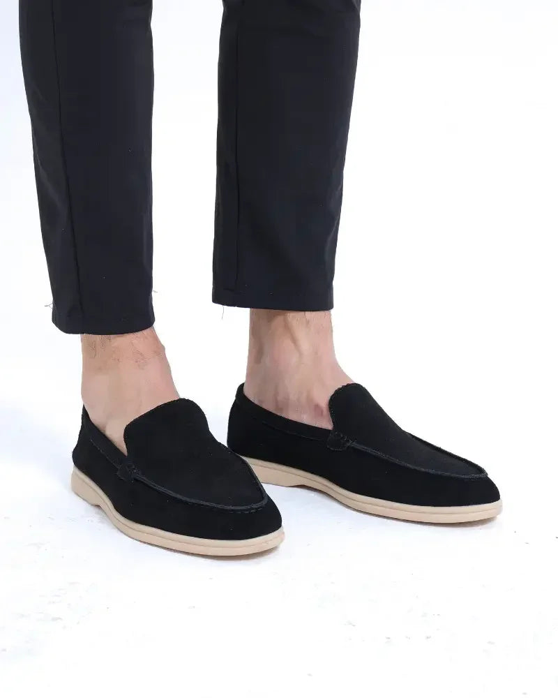 Mocassins en daim haut de gamme Old Money